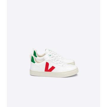 Αθλητικά Παπούτσια παιδικα Veja V-10 LACES CWL White/Green/Red | GR 865YXF